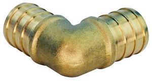 APOLLO APXE3425JR 3/4 in. Brass PEX Barb 90 Elbow Jar (25-Pack), 25PK
