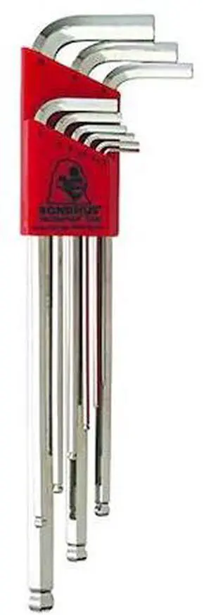 Bondhus 116-17099 9 Pc Metric Chrome Plated Balldriver Set