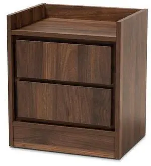 BAXTON STUDIO 174-11212-Zoro Hale Modern and Contemporary Walnut Brown Finished
