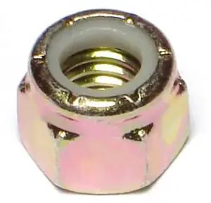 MIDWEST FASTENER 08207 Nylon Insert Lock Nut, 3/8"-16, Steel, Grade 8, Yellow
