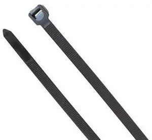 DOTTIE DT14HB Cable Tie, 14-1/2 in L, 4.02 in Max Bundle Dia., Black, Nylon