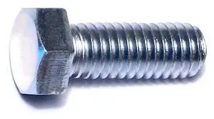 MIDWEST FASTENER 01000 3/8"-16 Hex Head Tap Bolt, Zinc Plated Steel, 1 in L,