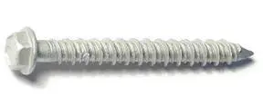 RED HEAD 50779 Tapcon Concrete Screw, 1/4" Dia., Hex, 2-1/4" L, 410 Stainless