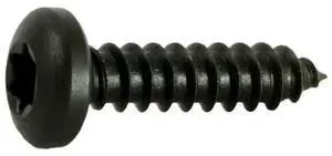 MIDWEST FASTENER 36894 Sheet Metal Screw, #10 x 3/4 in, Black Steel Pan Head