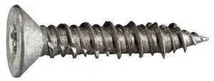 TORQUEMASTER 54549 Masonry Screw, 1/4" Dia., Flat, 1 1/4 in L, Stainless Steel