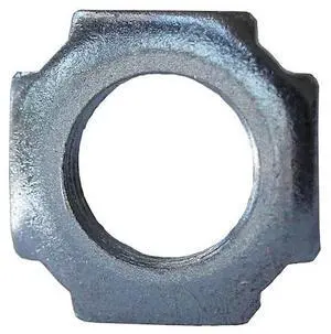 DOTTIE LN38 Conduit Fitting Locknut, 3/8 in, Threaded, Steel, Zinc Plated