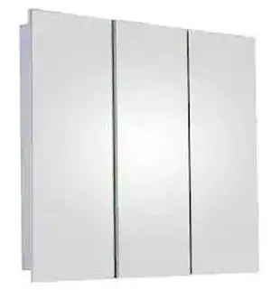 KETCHAM SM-3030PE 30" x 30" Surface Mounted Polished Edge Tri-View Medicine