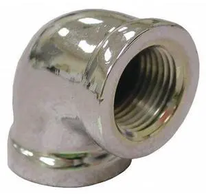 JONES STEPHENS B50004LF Chrome Plated Bronze Elbow,1",90 deg.