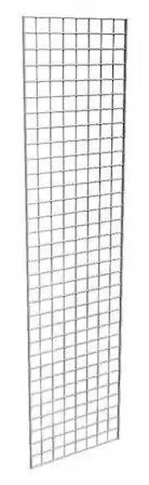 ECONOCO P3GW28 Wire Grid Panel 2 ft. x 8 ft., Chrome, 3PK
