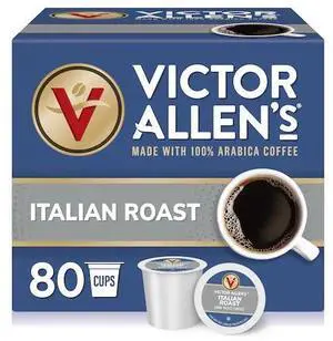 VICTOR ALLEN FG014601RV Victor Allen's Coffee Italian Roast, Dark Roast, 80