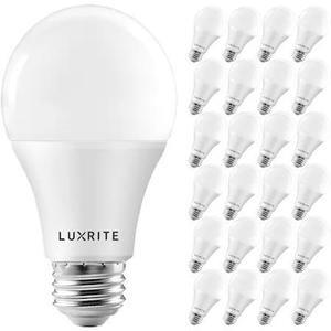LUXRITE LR21443-24PK A19 LED Light Bulbs 15W (100W Equivalent) 1600LM 5000K