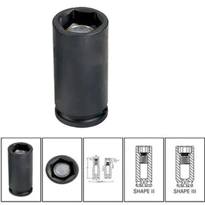 GREY PNEUMATIC 1010MDG 3/8" Drive, 10mm Size, Metric Socket, 6 Points, 10mm,