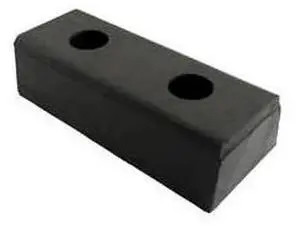 GLOBAL INDUSTRIAL B184085 High-Impact Hardened Molded Dock Bumper, 10L x 4.5W x