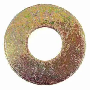 MIDWEST FASTENER 08202 Flat Washer, For Screw Size 3/4" ,Steel Zinc Yellow