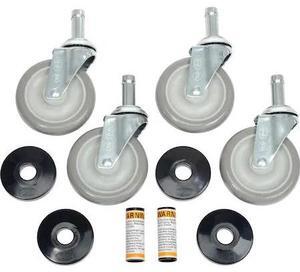 NEXEL 500591 Stem Casters Set of 4 5 Polyurethane Wheel 1200 Lb. Capacity