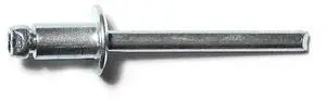 MIDWEST FASTENER 51091 Blind Rivet, Dome Head, 3/16 in Dia., 1/8 in L, Steel