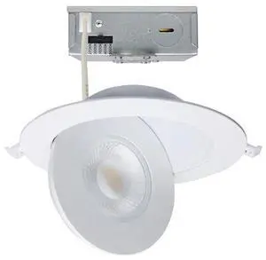 SATCO S11860 15 Watt CCT Selectable LED Direct Wire Downlight Gimbaled 6-Inch