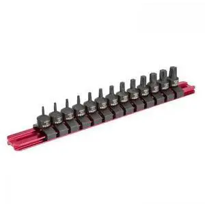 OEMTOOLS 24293 13 Piece 1/4" Drive Stubby Star Socket Driver Set