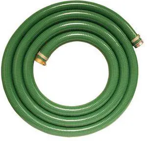 APACHE 98128055 Apache 3 x 20' Green PVC Water Suction Hose Assembly w/MxF