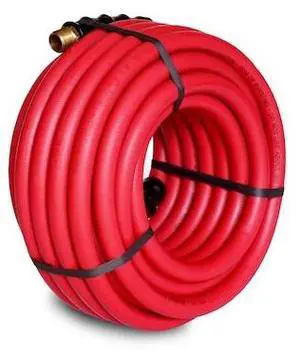 STEELMAN 96847-IND 50-Foot Long Red Rubber 1/2" ID Hose Reel Replacement Air