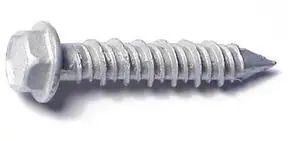 RED HEAD 50777 Tapcon Concrete Screw, 1/4" Dia., Hex, 1-1/4" L, 410 Stainless