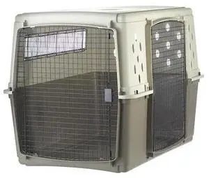 MILLER MFG 2321-G Pet Lodge Double Door Crate GIANT