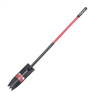 BULLY TOOLS 95530 Track Bully 10-Gauge Track Shovel with Long Fiberglass Handle