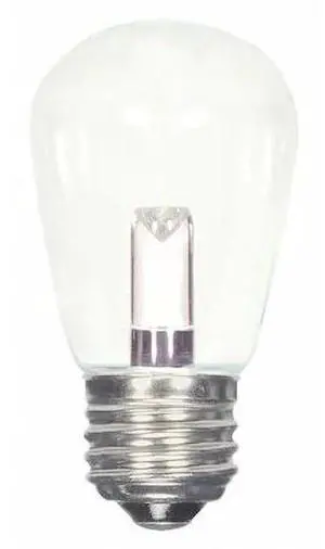 SATCO S9174 Bulb, LED, 1.4W, 120V, S14, Base E26, 27K