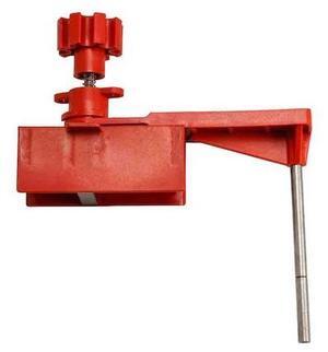 BRADY 65401 Universal Ball  Valve Lockout, Red Fits Maximum Handle Width 1.61 in