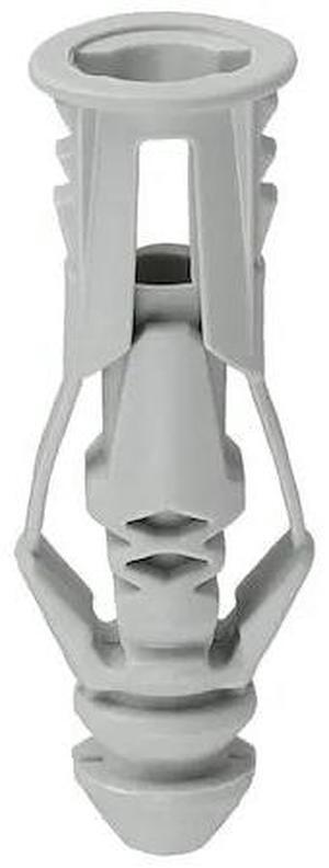 DOTTIE 8 Triple-Grip Screw Anchor, 1-3/16" L, Polyethylene, 100 PK