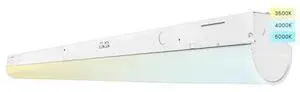 LUXRITE LR25195-1PK 4 FT Linear LED Shop Light 3 CCT Selectable 3500K-5000K
