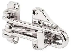 PRIME-LINE U 11318 Swing Bar Door Guard With High Security Auxiliary Lock,