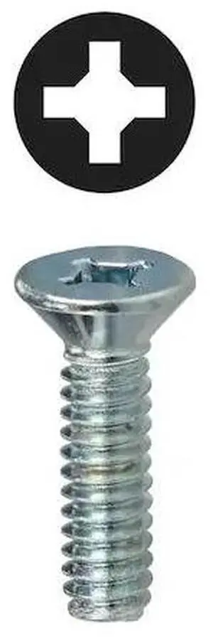 DOTTIE 632DD #6-32 x Phillips/Square Flat Machine Screw Kit, Zinc Plated