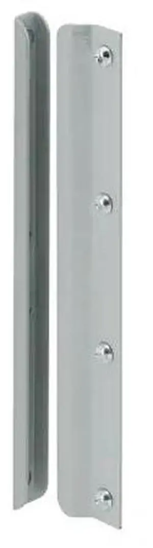 PRIME-LINE U 9513 12 in. Gray Painted Steel Constructed Latch Shield, For