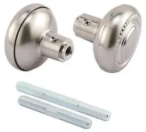 PRIME-LINE E 2643 Colonial Style Door Knobs, 1/4 In. Square Drive, Wrought