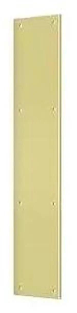 DELTANA PP3520U3 Push Plate 3-1/2" X 20" Bright Brass