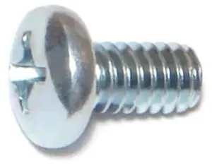 MIDWEST FASTENER 07358 1/4"-20 x 1/2 in Phillips Pan Machine Screw, Zinc Plated