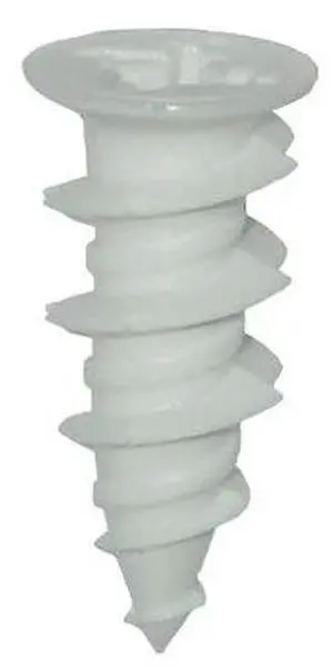 DOTTIE WD6N Screw Anchor, 1" L, Nylon, 100 PK