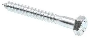 PRIME-LINE 9055648 Hex Lag Screw 5/16in X 2-1/2in A307 Grade A Zinc Plated