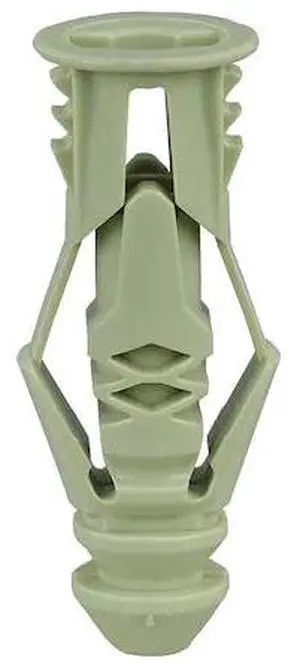 DOTTIE 12 Triple-Grip Screw Anchor, 1-1/2" L, Polyethylene, 50 PK