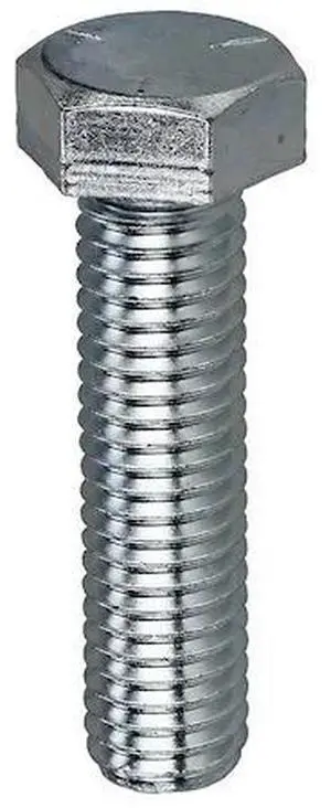 DOTTIE 5MB5161 Grade 5, 5/16"-18 Hex Head Cap Screw, Zinc Plated Steel, 1 in L,