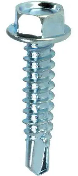 TEKS 21336 Sheet Metal Screw, #12 x 3/4 in, Zinc Plated Steel 120 PK