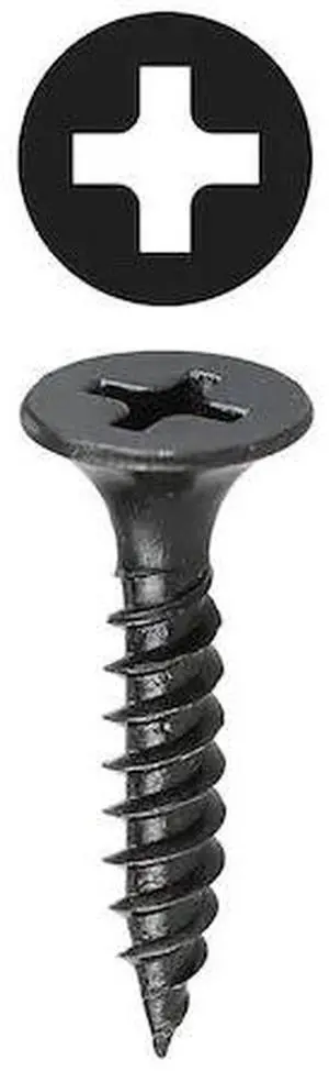 DOTTIE DWSBX8212 Drywall Screw, #8 x 2-1/2 in, Carbon Steel, Flat Head Phillips
