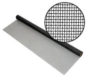 PHIFER 3003397 Fiberglass Pool  Patio Screening, 60 x 25', Charcoal, 18x14