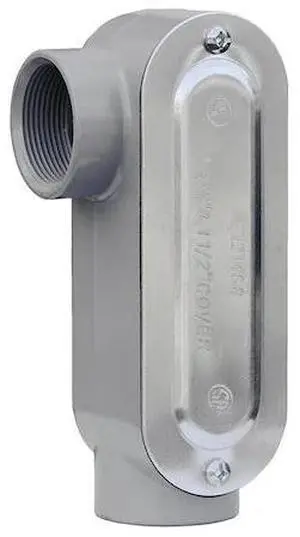 DOTTIE LR400CG L.H. Dottie 4'' LR Threaded Conduit Body w/ Cover & Gasket
