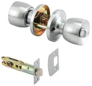 PRIME-LINE MP65035 Privacy Knob, Fits 2-3/8 in. and 2-3/4 in. Backset, Tulip,