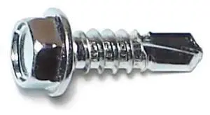 MIDWEST FASTENER 03293 Self-Drilling Screw, #12 x 3/4 in, Zinc Plated Steel