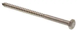 PRIME-LINE 9055268 Hex Lag Screw 1/4in X 4in Grade 18-8 Stainless Steel 15PK PRIME-LINE 9055268 Hex Lag Screw 1/4in X 4in Grade 18-8 Stainless Steel 15PK