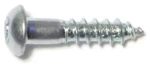 MIDWEST FASTENER 61801 Wood Screw, #4, 1/2 in, Zinc Plated Steel Round Head