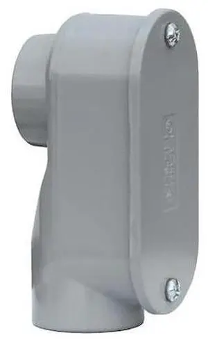 DOTTIE SLB50 Conduit Fitting Elbow, 1/2 in, Threaded, Aluminum, Powder Coated,